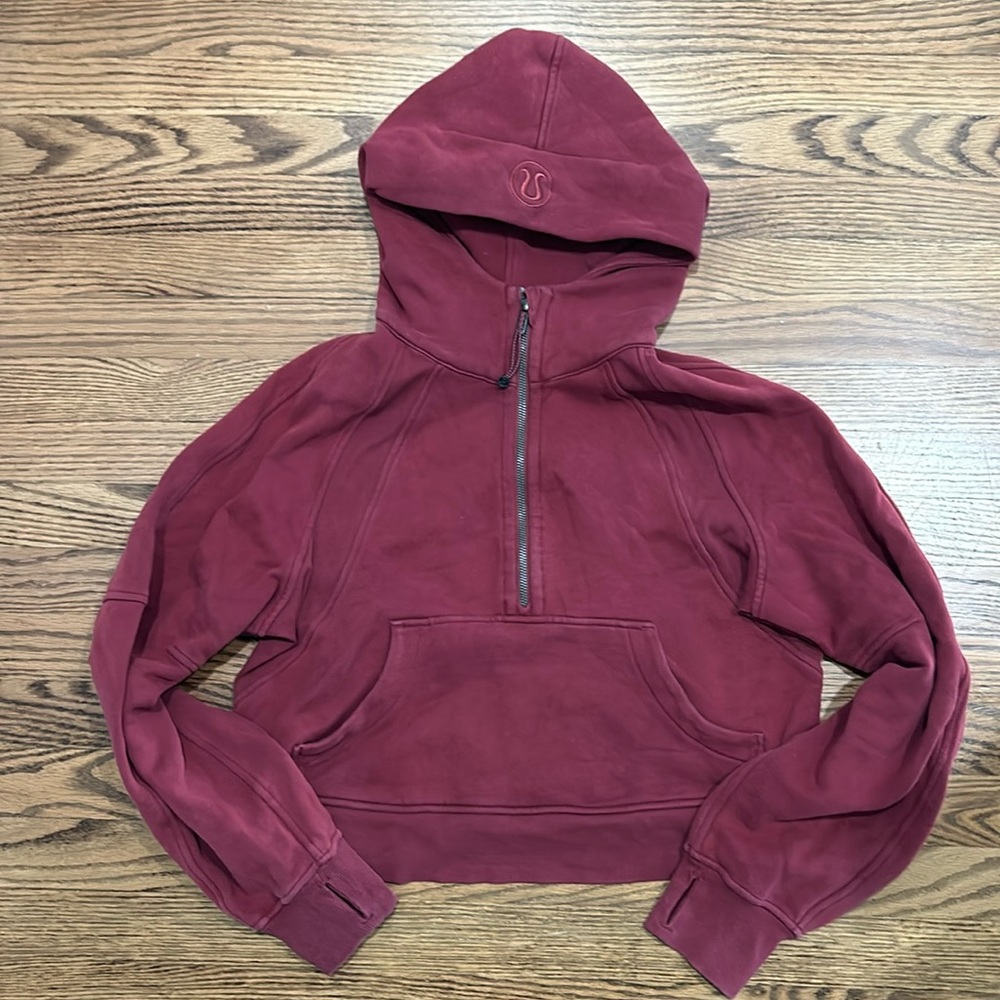 Lululemon Scuba Oversized Half-Zip Hoodie [Size: XS/S, Color: Mulled Wine]